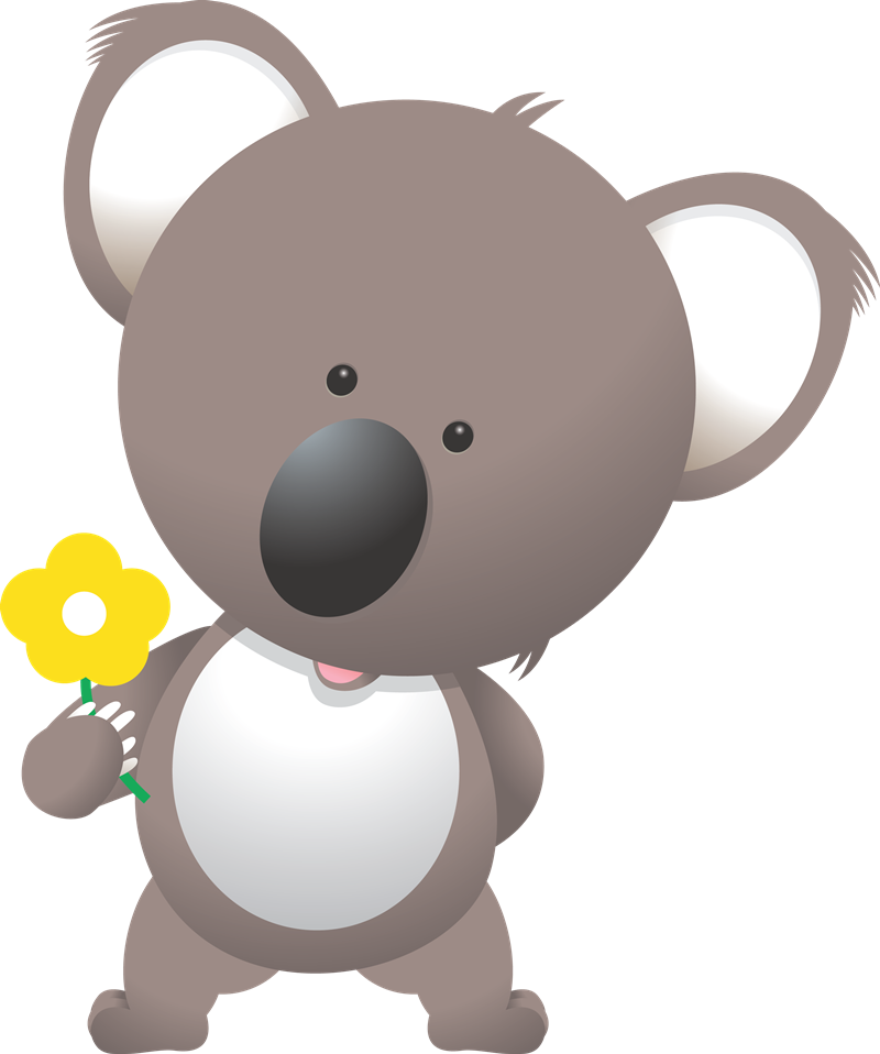 Download Png Image Report - Koala School Clip Art (800x958)
