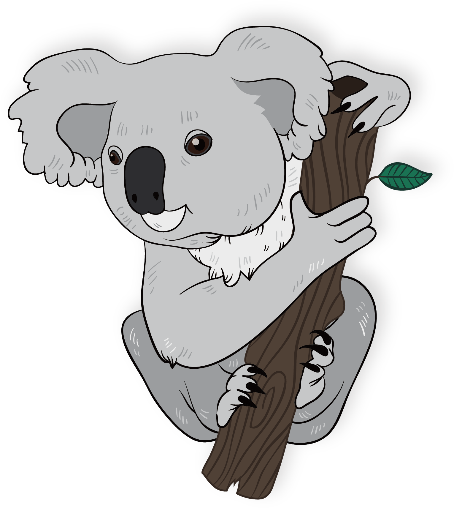 Pug Koala T-shirt Teddy Bear - Koala Vector (1597x1760)