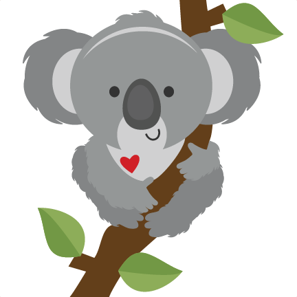 Koala On Branch Svg Scrapbook Cut File Cute Clipart - Koala (432x432)