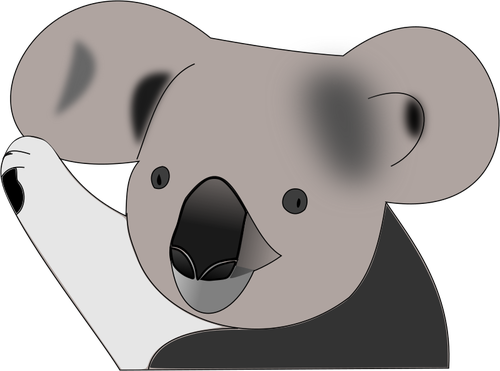 Vector Graphics Of Koala Bear In Color - Koala (500x371)