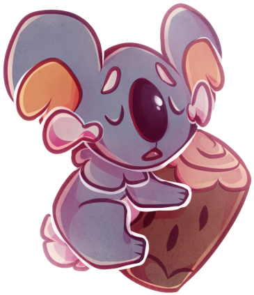 Koala Bear Clipart Tumblr Transparent - Cartoon (500x456)