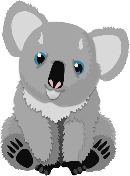 Cute Koala By Adamzt2 - Cute Koala Bear Cartoon (451x611)