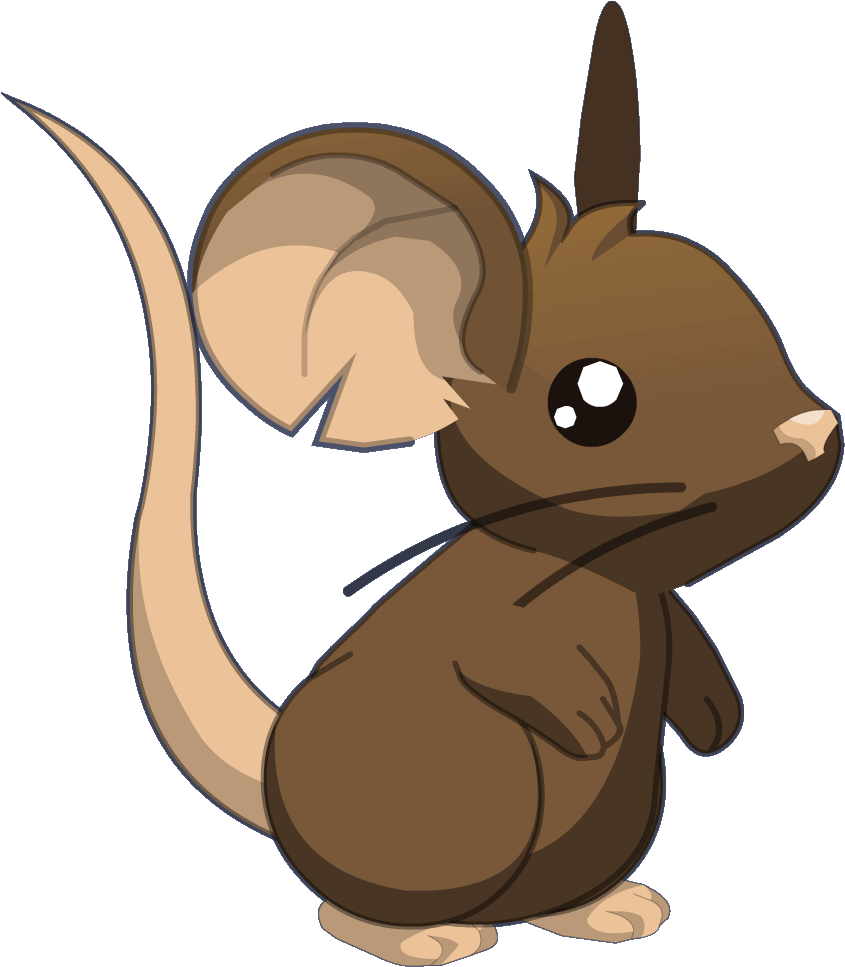 A High Quality Image Of A Mouse In Game - Transformice Mouse (869x971)