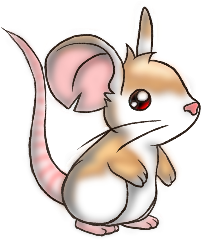Albino Mouse *contest Entry* By Cloudandis - Dibujo De Ratoncito (700x809)