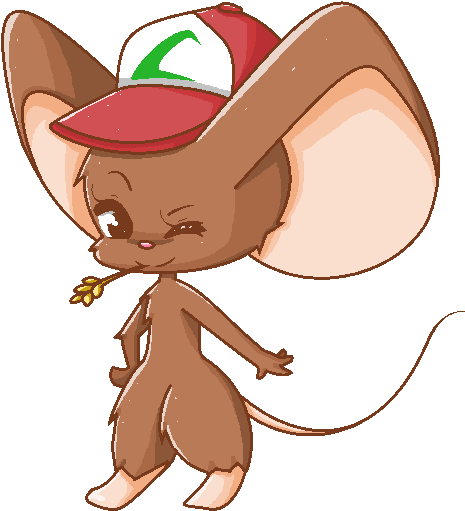 Chibi Ms Paint Mouse By Kattlinyakno - Cartoon (537x562)