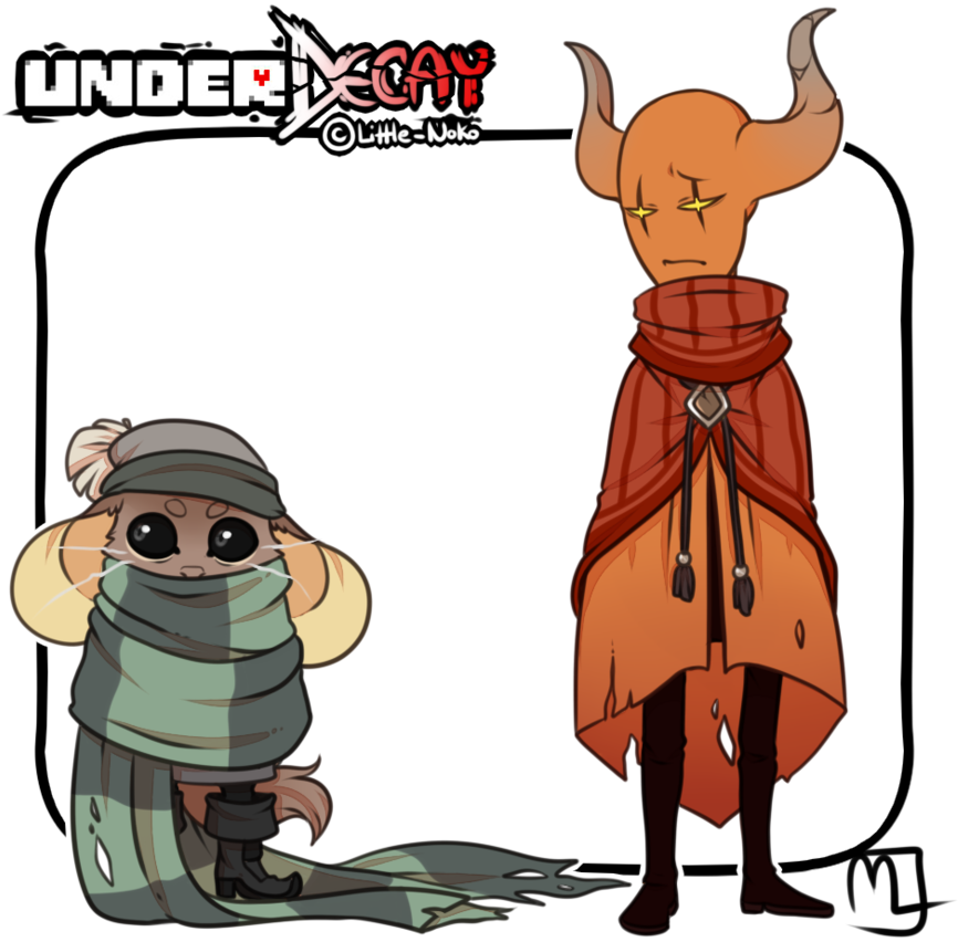 Underdecay Scarf Mouse And Nacarat Jester By Little - Undertale (891x896)