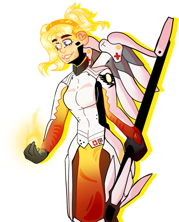 Mercy By Marigoldzya - Cartoon (774x1032)