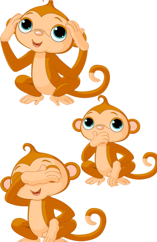 Monkey Drawing Cartoon Clip Art - Monkeys Clipart (582x867)