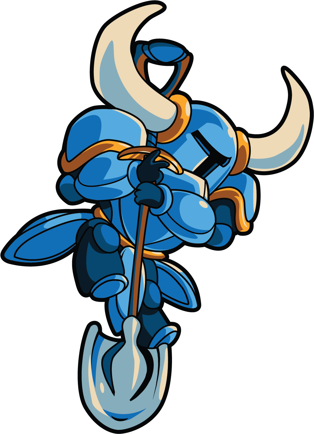 Down - Air Attack - Shovel Knight Png (1186x1550)