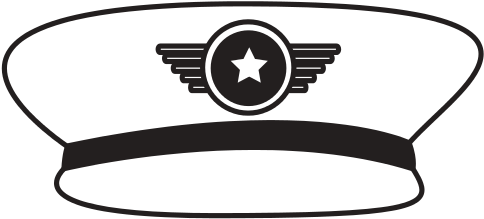 Army Officer Hat Icon - Vector Graphics (550x550)