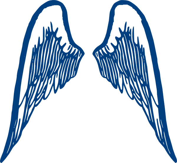 Angel Wings Silhouette (600x554)