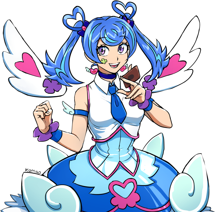 View Fullsize Blue Angel Image - Cartoon (721x700)