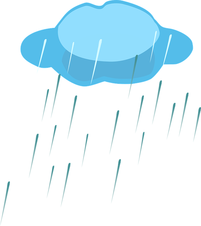 Collection Of Rain Cloud Clipart - Rain Clipart Png (640x720)