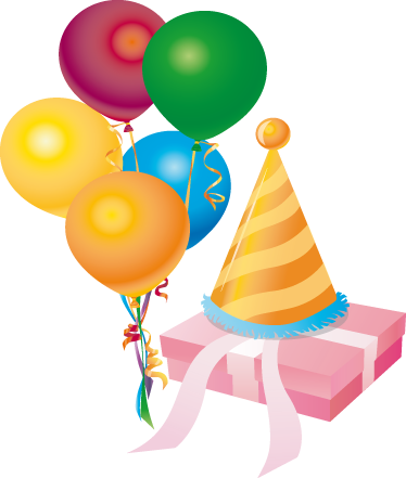 Birthday Present Sticker - ¡feliz Cumpleaños With Gift And Party Hat Spanish Birthday (374x441)