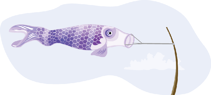 Japanese Fish Kite - Japan Fish Kites Clipart (710x320)