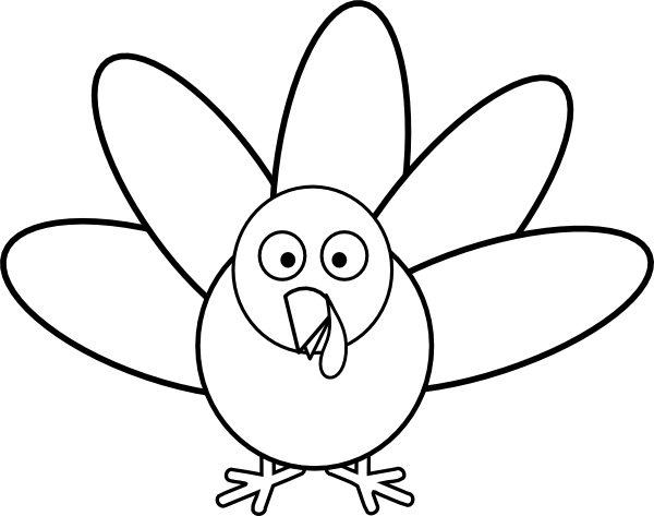 Turkey With Feathers Clip Art - Turkey Graphic Organizer (600x473)