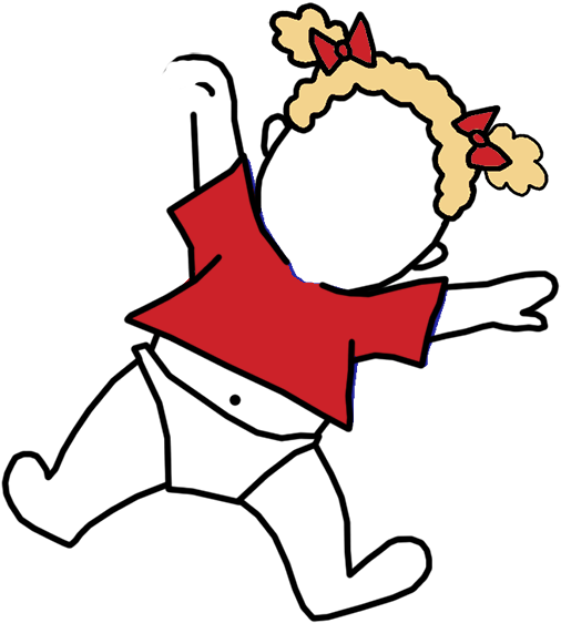 International Umbrella Baby Adoption Thank You Note - Cartoon (1000x1000)