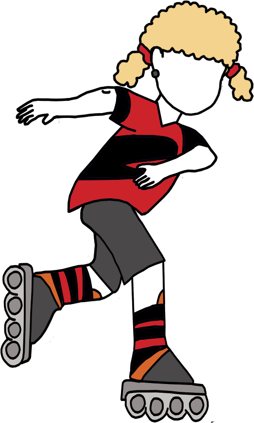 Roller Skating Fill In The Blank Thank You Notes For - Inline Skates (1000x1000)