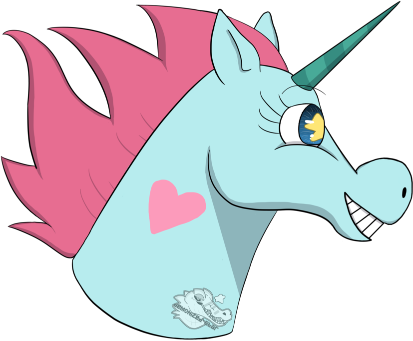 Flying Princess Pony Head By Demonized-star - Illustration (1024x768)