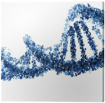 Cuadro En Lienzo Vector Hélice De Adn Aislado En Fondo - Dna Is Not Destiny: The Remarkable, Completely Misunderstood (400x400)