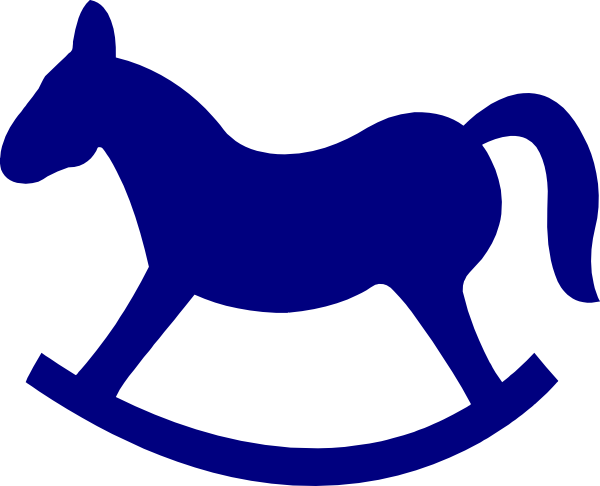 Rocking Horse Clip Art (600x486)