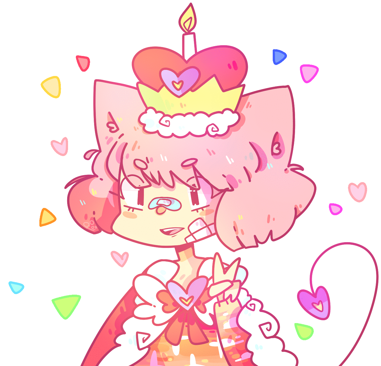 Happy Birthday Sticker - Happy Birthday Gif Anime (1600x1300)