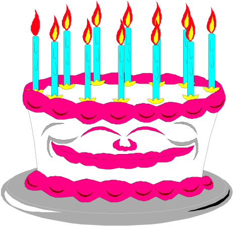 8th Birthday Cake Happy Birthday Clip Art Clip 2 Image - Happy Birthday Cake Photos Png (511x483)