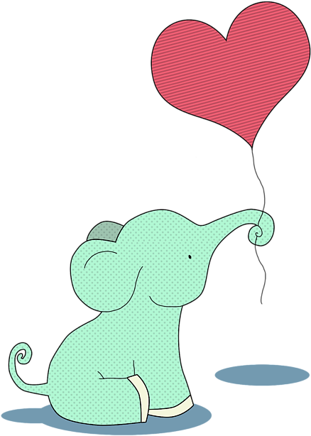 Bleed Area May Not Be Visible - Krokoneil Baby Elephant Nursery Art Print (8'x10', (583x700)