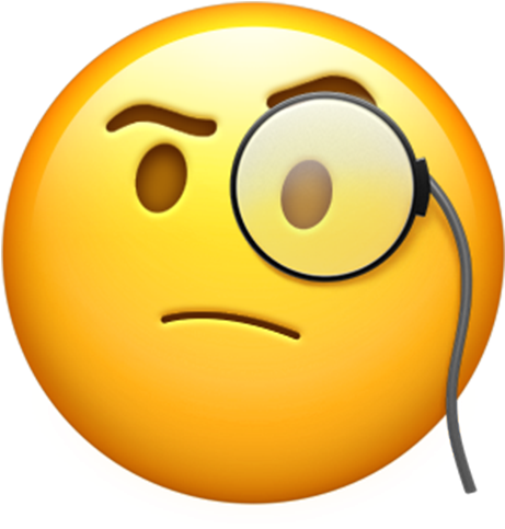 New Iphone Emoticons Coming In Ios - Monocle Emoji (571x571)