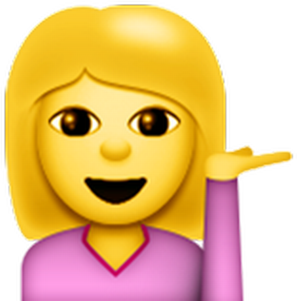 Information Desk Person - Can I Help You Emoji (615x615)