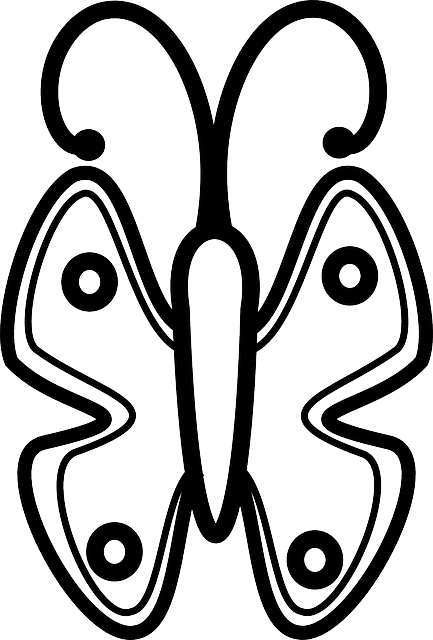 Simple Butterfly, Insect, Stylistic, Simple - B Is For Butterfly (433x640)