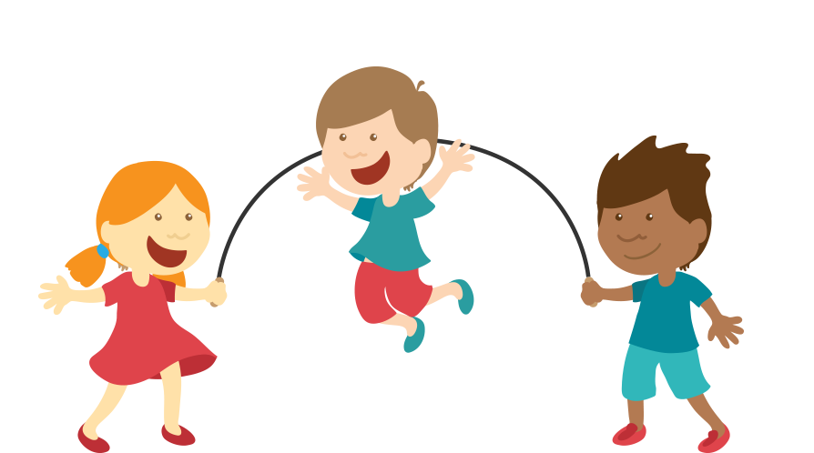 Advocating - Rope Skipping Cartoon Png (894x498)