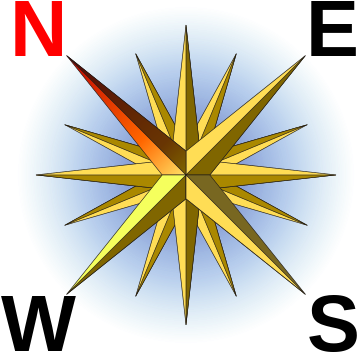 This Image Rendered As Png In Other Widths - Cool Compass Rose Designs (500x500)