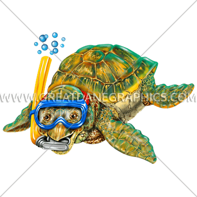 Baby Sea Turtle Snorkel - Monkey Junction Turtle Dude Tee (385x385)