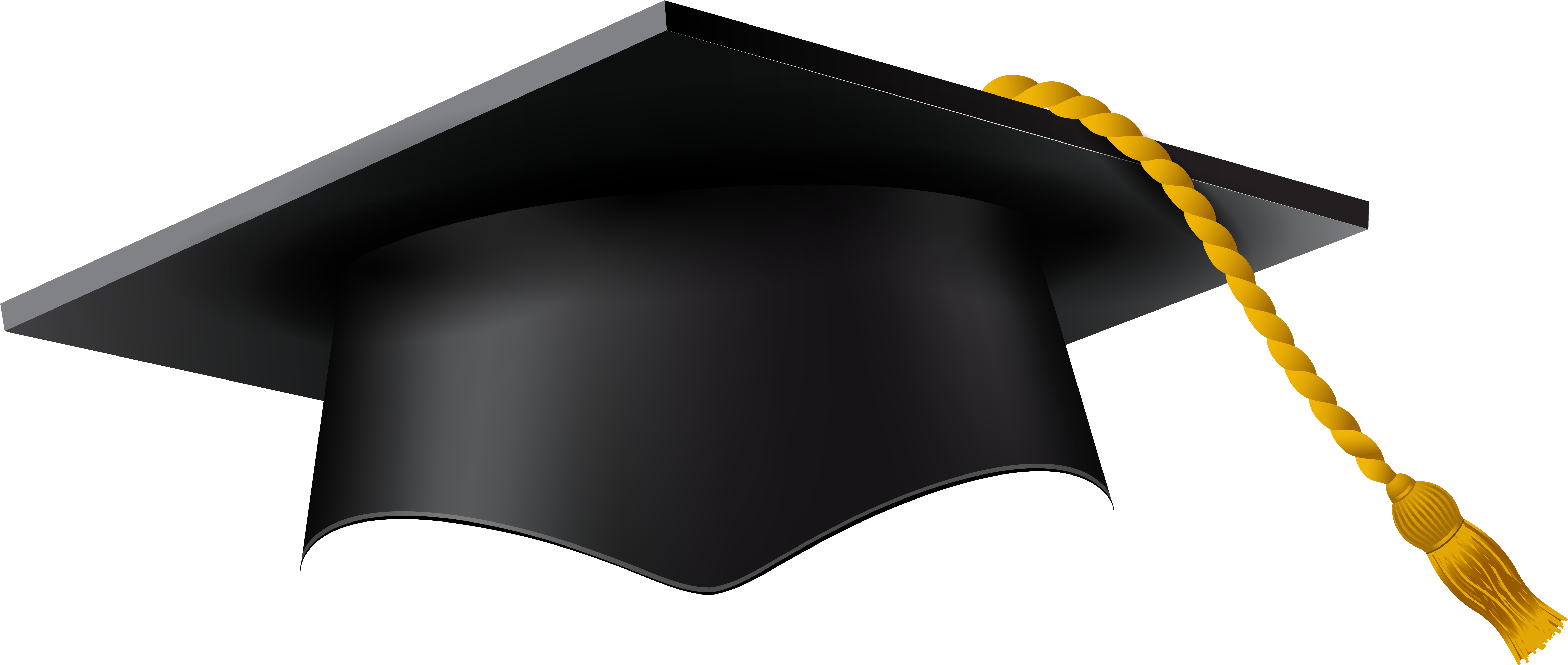 Graduation Cap Png Clipart Picture Gallery Yopriceville - Graduation Hat Png Transparent (6535x2769)