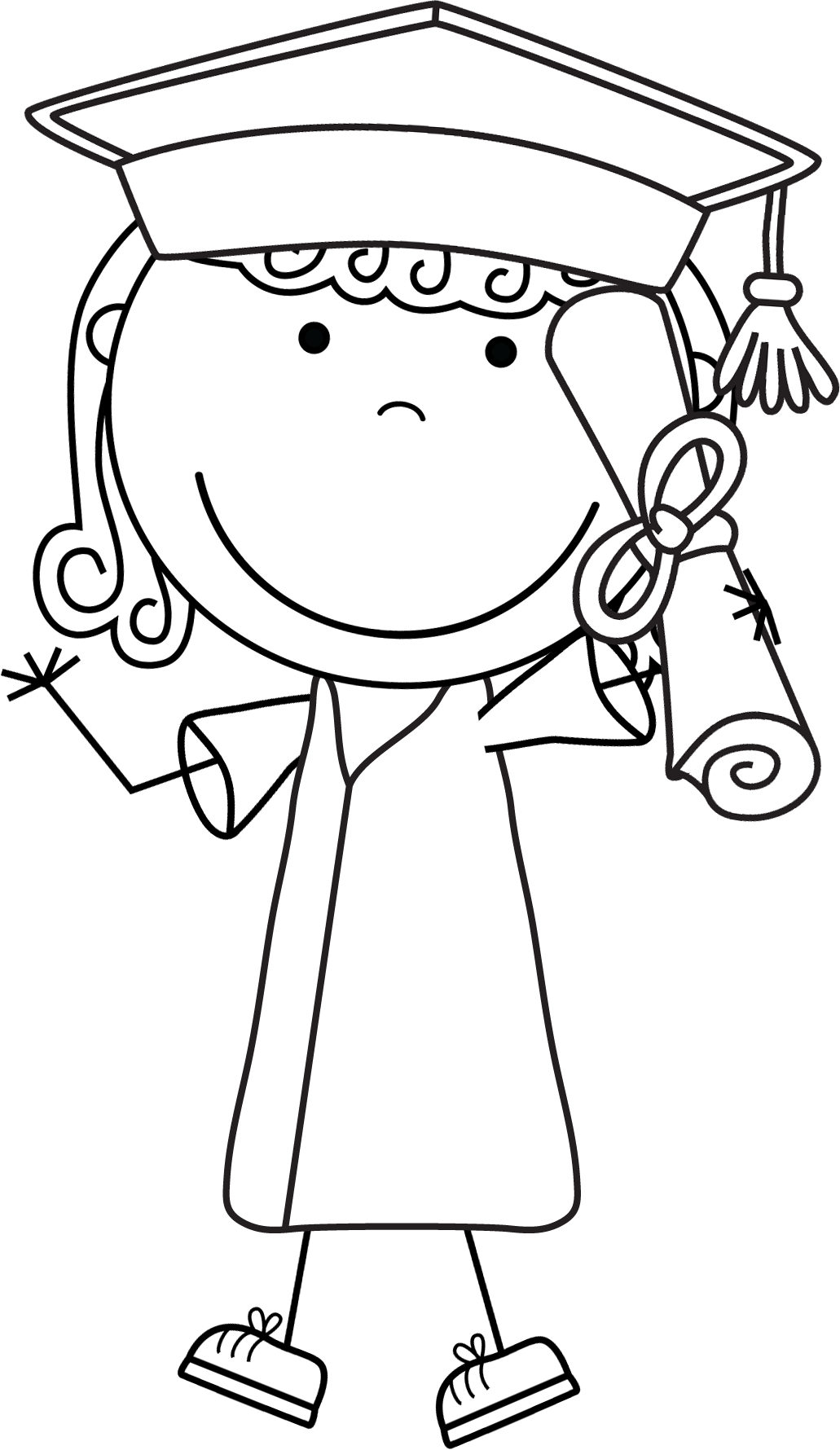 Free Graduation Clip Art 2014 - Clip Art (1031x1780)