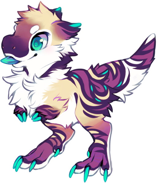 Tufty Trex Design By Kawiku - Anime Dinosaur Furry (513x600)