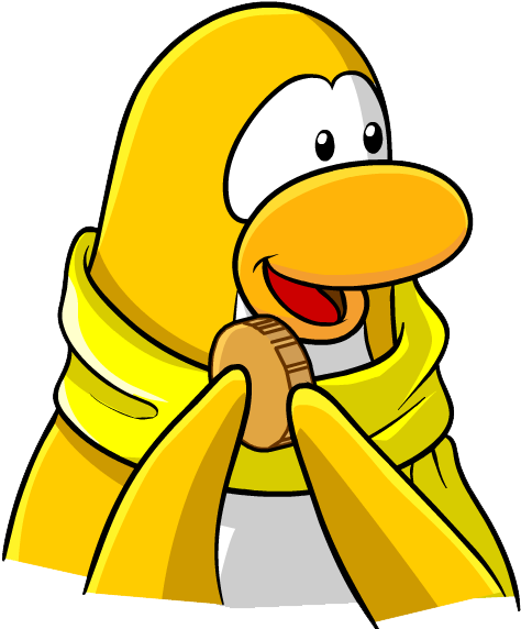 Yellowpenguincoin - Yellow Penguin Club Penguin (508x589)