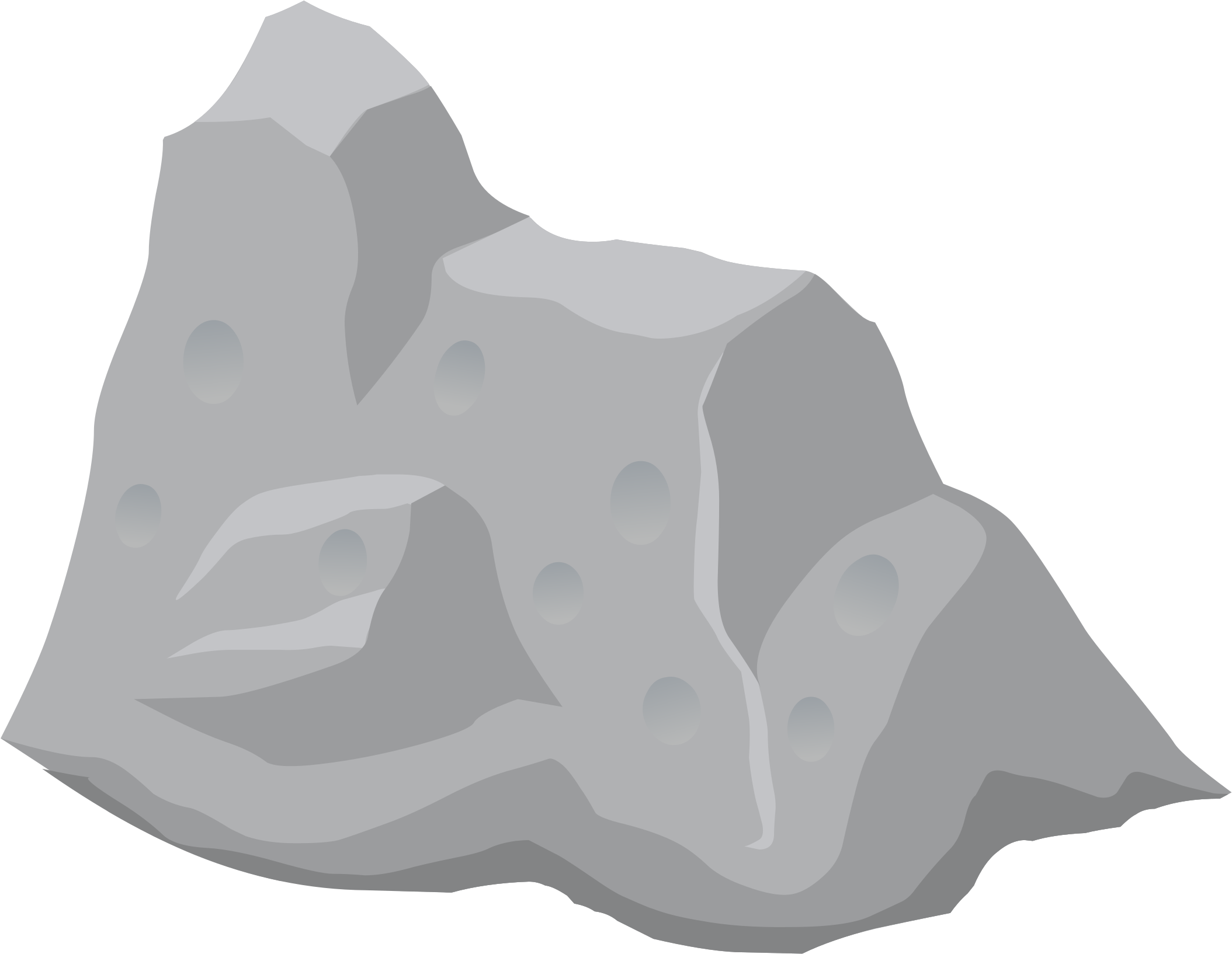 Rock Dull Mid1 - Clip Art (2400x1666)