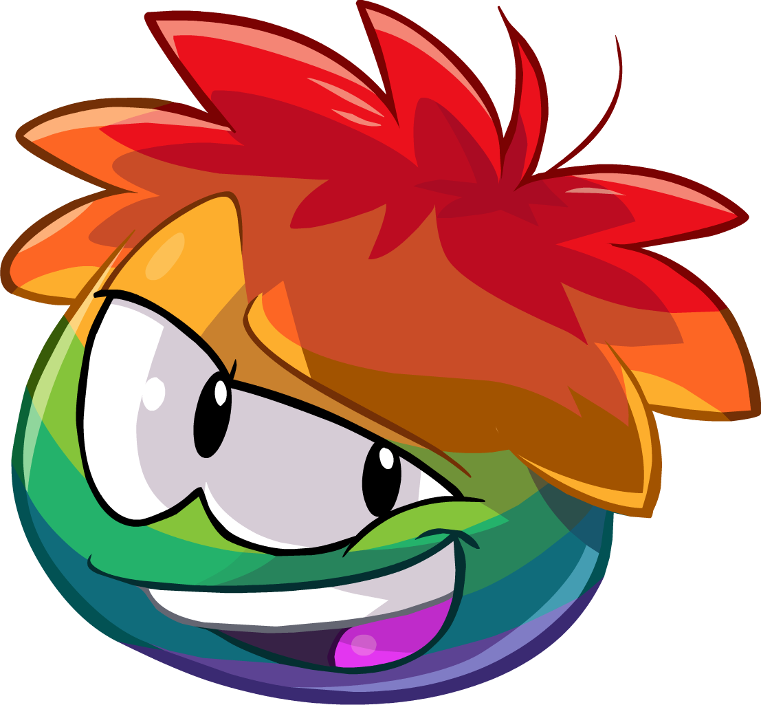 Coins , Which Had Since Been Reduced To 400 Coins - Club Penguin Rainbow Puffle (1107x1025)