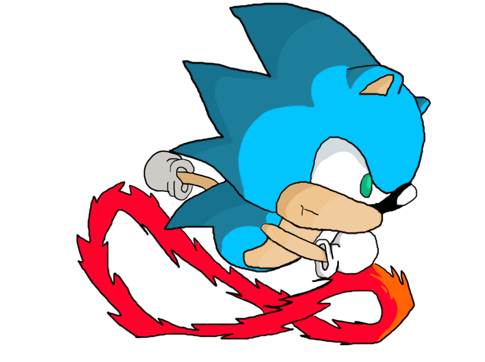 Classic Sonic By Letsanimateit88 - Digital Art (1032x774)