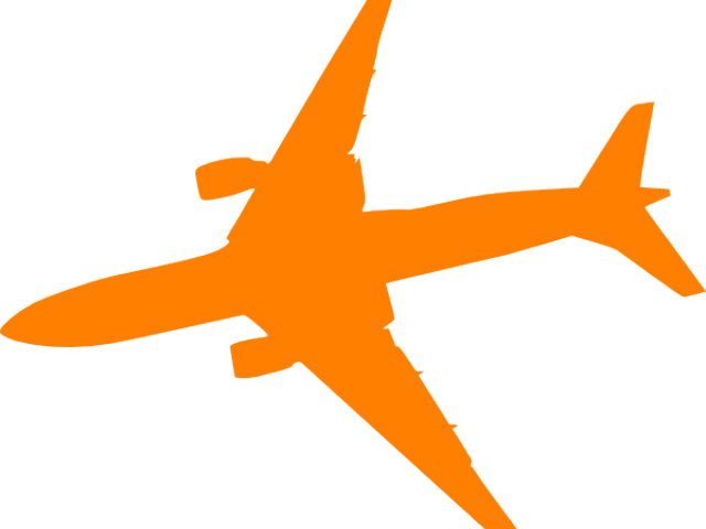 Plane Clipart Orange - We Have To Go Back Tile Coaster (640x480)