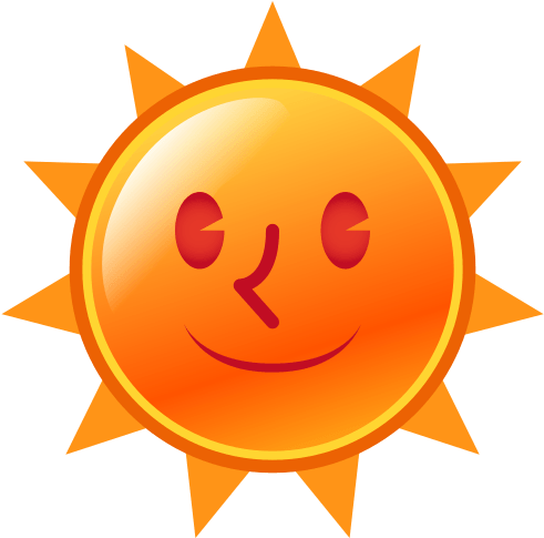 Sun With Face - Sunny Emoji (512x512)