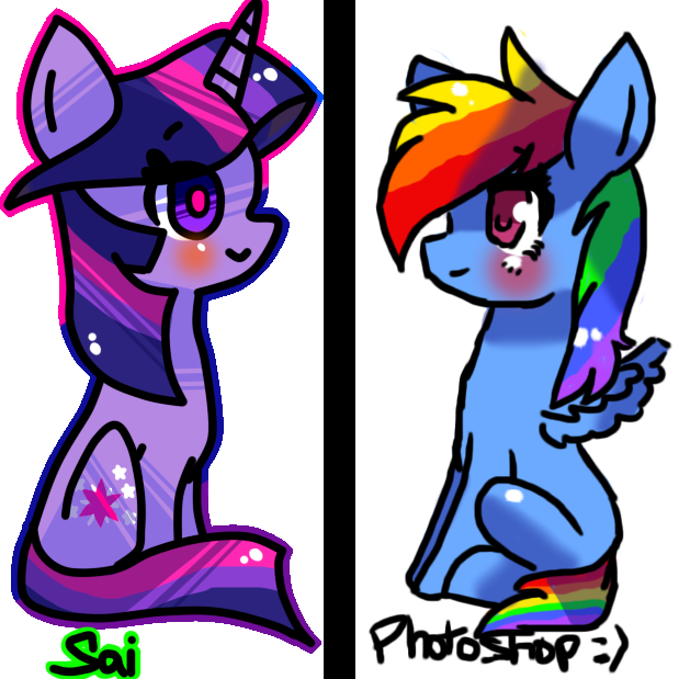 Paint Tool Sai By Goolaa - Cartoon (619x619)