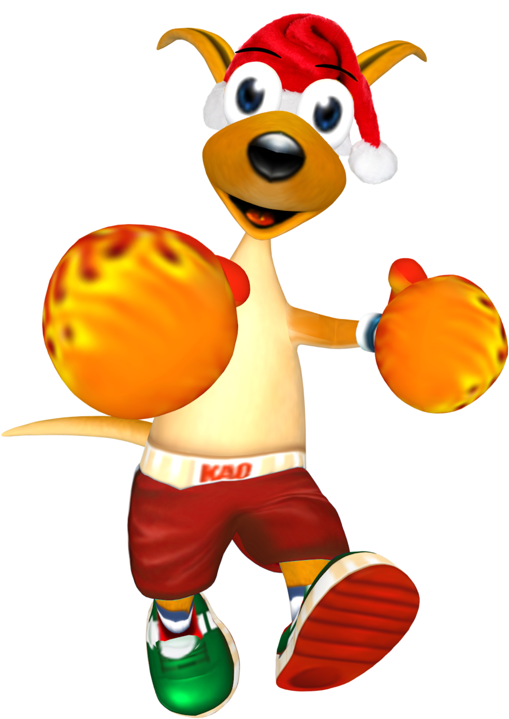 Kao The Kangaroo Santa By Detexki99 - Kao The Kangaroo (1024x1549)