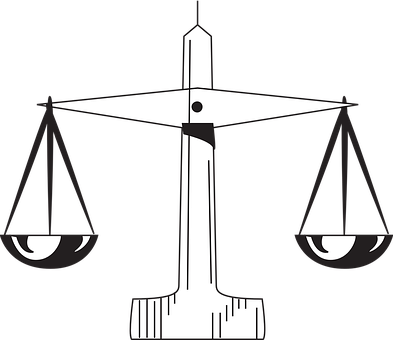 Scale Law Judgement Supreme Measure Attorn - Scale Of Justice (393x340)