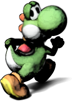 Untitled Yoshi Photoshop By Cucumberhorse - Cartoon (400x400)