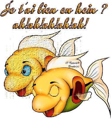 Gif Poisson D'avril - Cartoon Fish (388x414)
