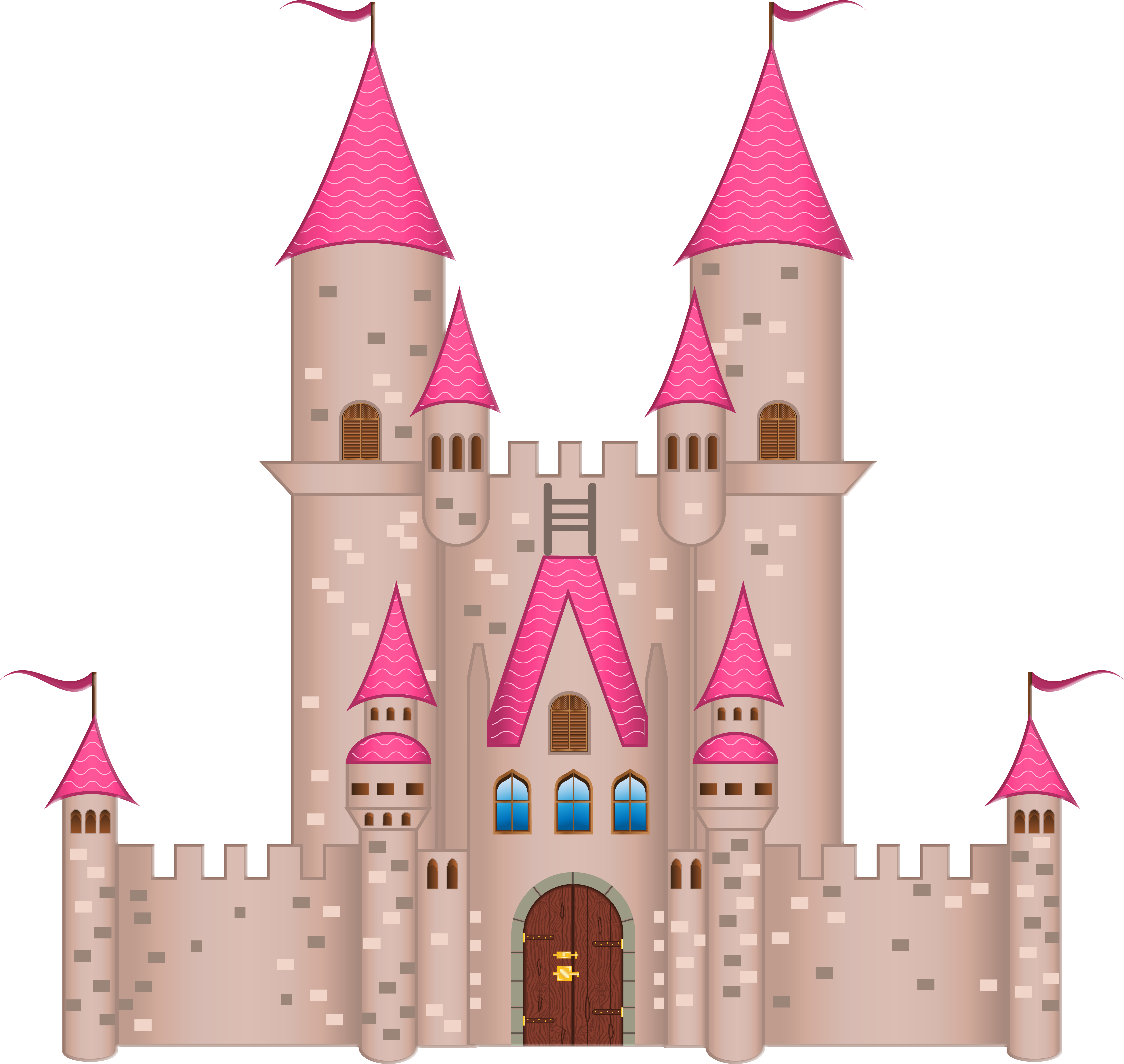 Castle Clipart Transparent - Fairytale Castle Png (6294x5958)