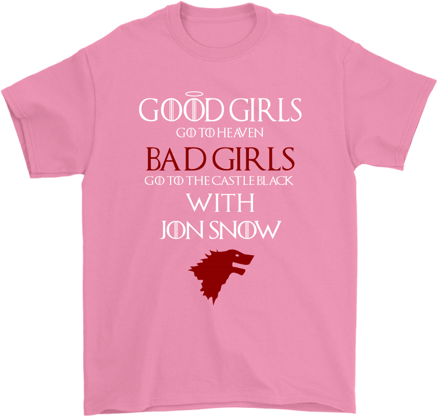 Bad Girls Go To Castle Black With Jon Snow Shirt - テニス T シャツ (1024x1024)